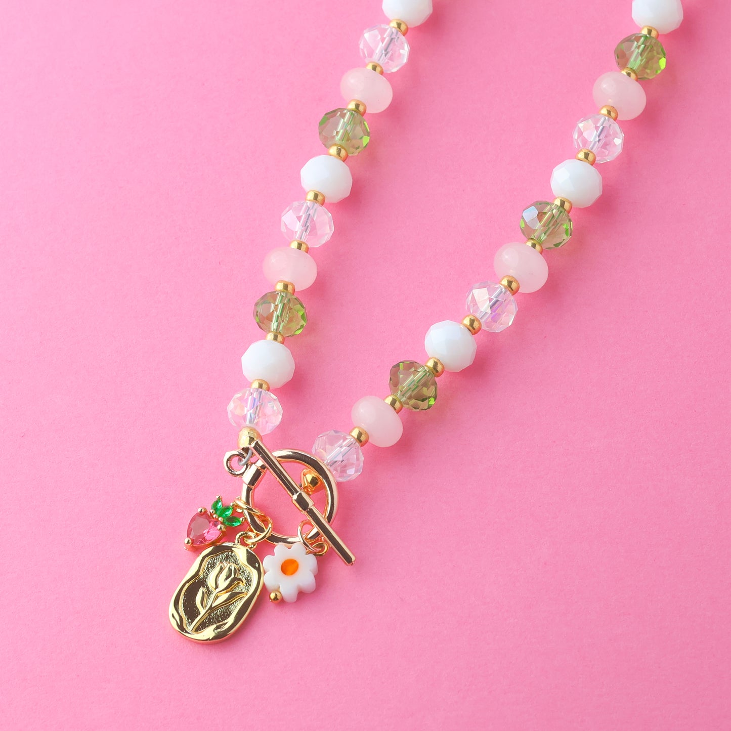 Sweet Strawberry Garden Necklace
