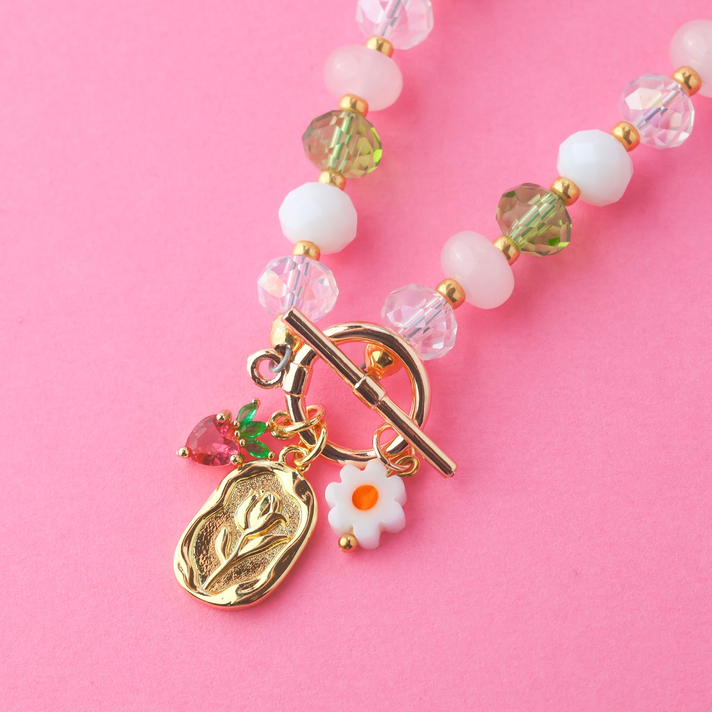 Sweet Strawberry Garden Necklace
