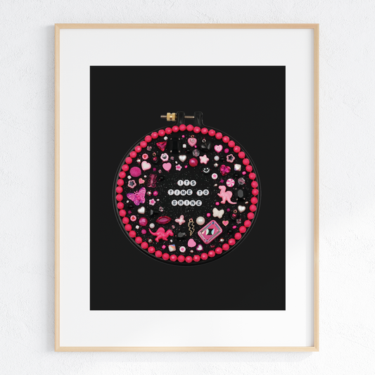 "It's time to shine" print